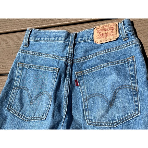 Levi Strauss Denim Jeans 18 Slim 27x29 Mens 27 x 29 Levis 569 Loose Straight Leg - Picture 1 of 13